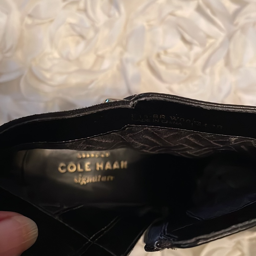 Cole HAAN signature black leather ankle boots - Picture 5 of 5